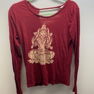 Lucky lotus Red Cross back top